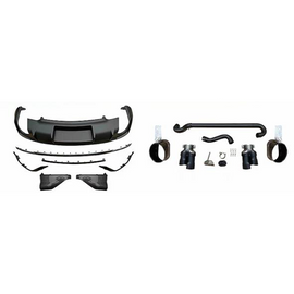 rear bumper diffuser and exhaust tip for Audi Q3