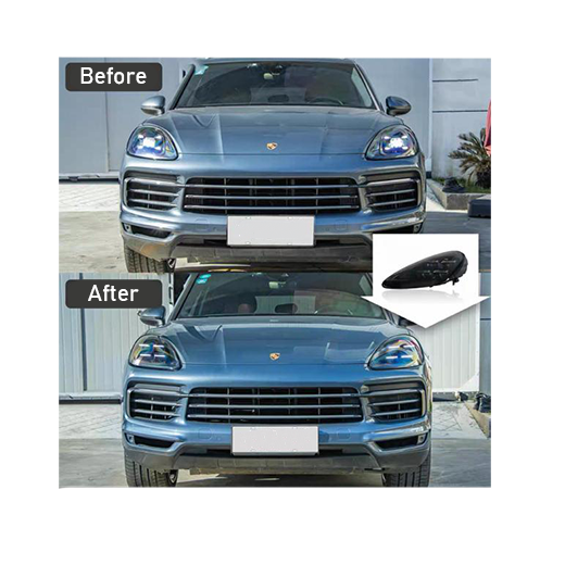Porsche Cayenne 2024 headlight upgrade for 18-23 models