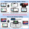 CarPlay Wireless Adapter Supports Netflix, YouTube, and Tiktok