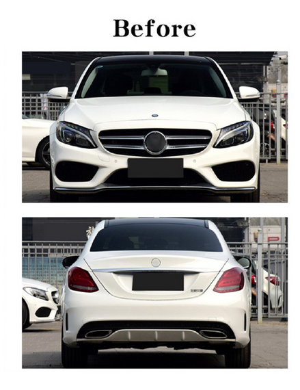 C63 AMG Body Kit Upgrade for W205 C Class 15-21